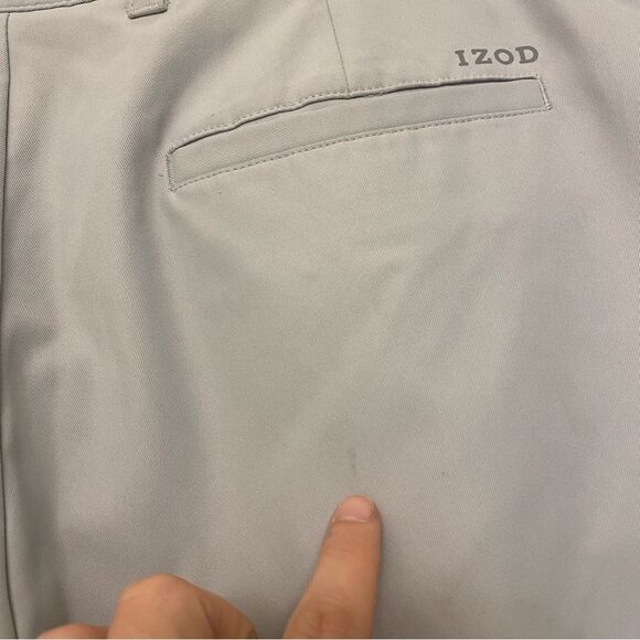 Izod golf mens light gray Performance Shorts 36 - Picture 6 of 12
